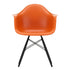 Cadeira de Braços Plástica Eames DAW / Base Ácer Preto
